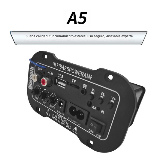 5-Inch Digital Bluetooth Amplifier for Car Sound System